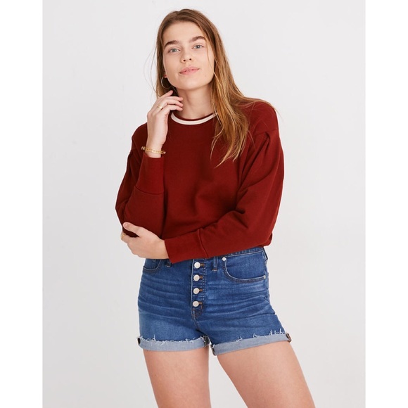 Madewell Pants - Madewell High-Rise Button Fly Denim Shorts